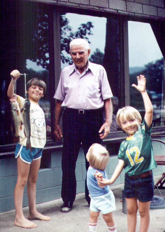 With Grandpa Nagel; I’m the kid on the right